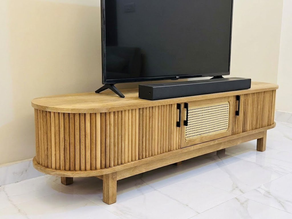 Solace Natural Wood Console